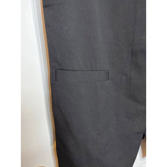 Mango NEW Women Large Black Sleeveless Hidden Button Blazer Vest - Picture 4 of 10